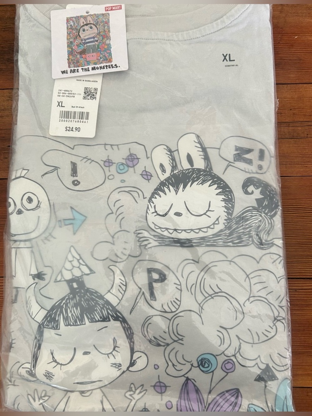 Adult Labubu “we are the monsters” tee.